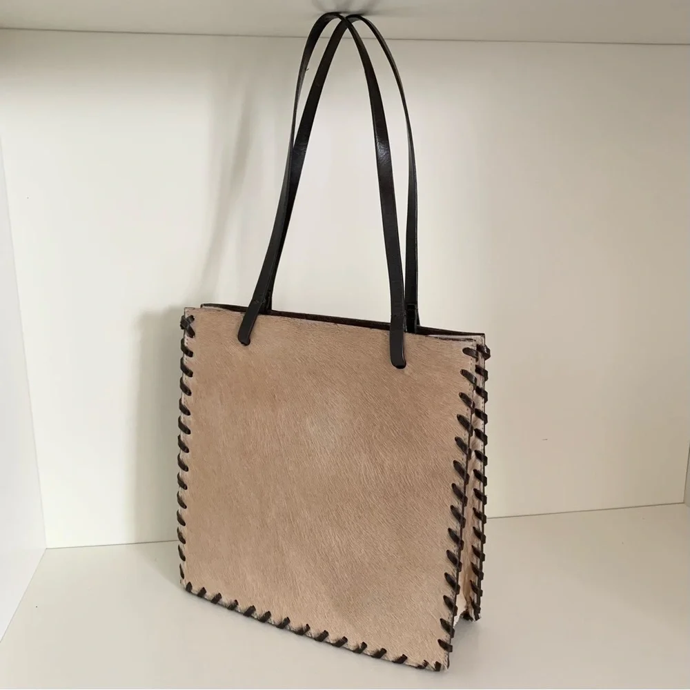 Vintage Horse hide time postmodern purse